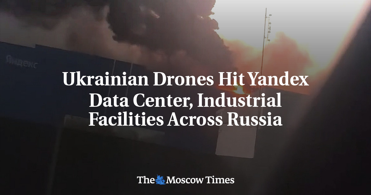 Ukrainian Drones Hit Yandex Data Center After Wave of Russian Attacks