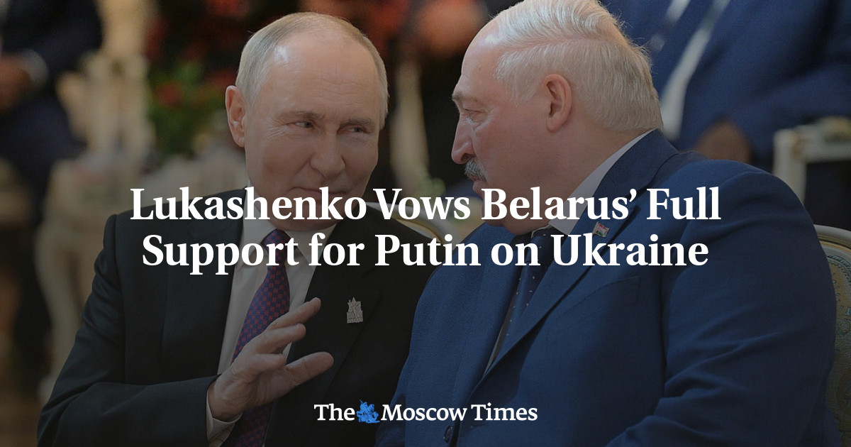 Lukashenko Vows Belarus’ Full Support for Putin on Ukraine